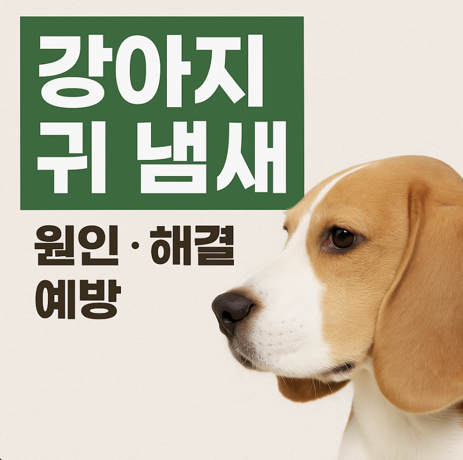 강아지 귀 냄새 